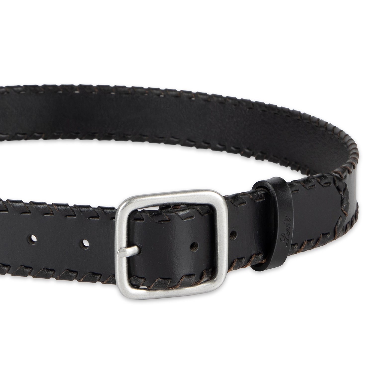 Levi's® Square Centerbar Buckle, Genuine Leather Belt Womens