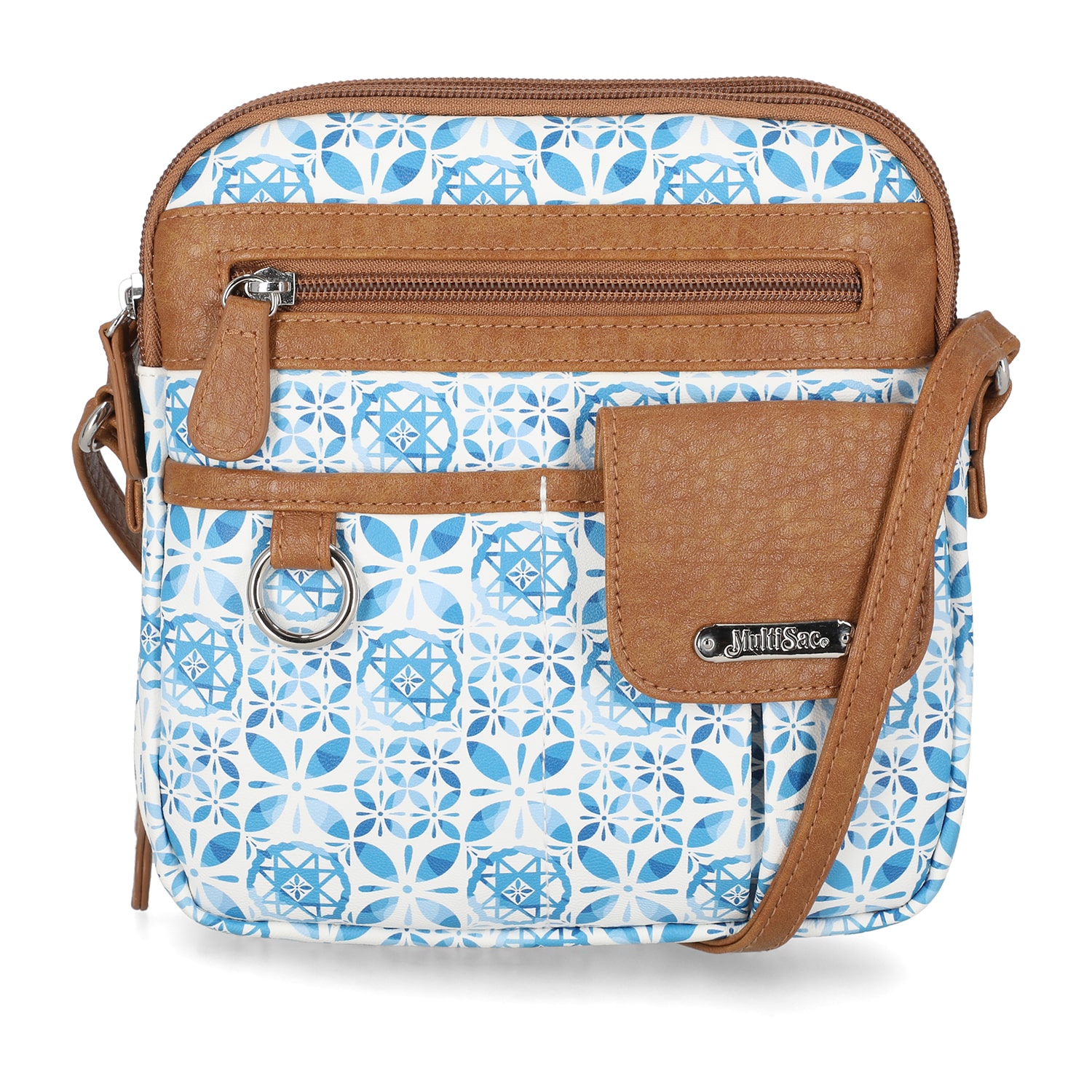 Multi Sac North/South Zip Around Crossbody Bag
