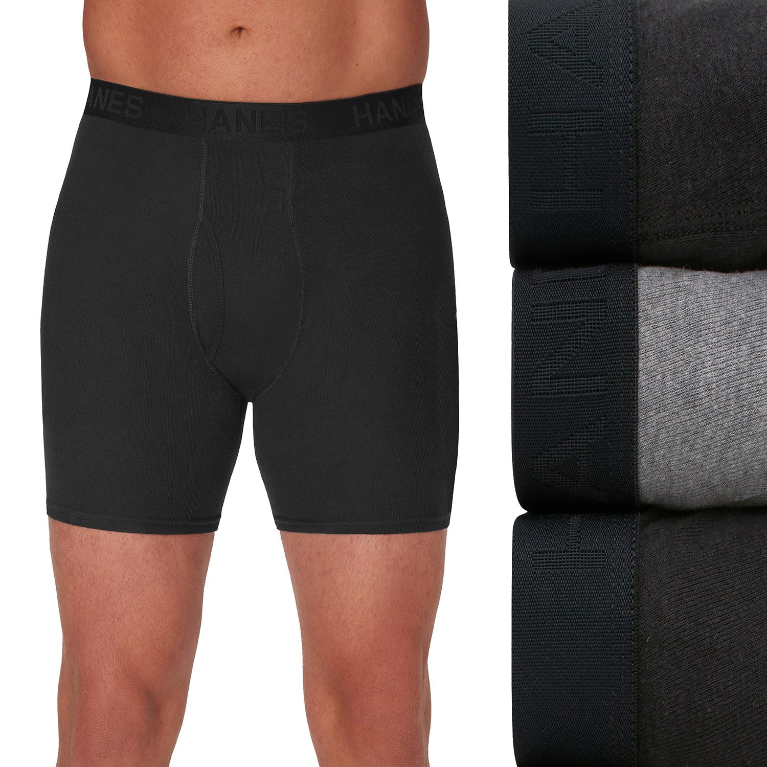Hanes® Ultimate Big & Tall Men’s Underwear 3-Pack ComfortSoft® Boxer Briefs 7703b3