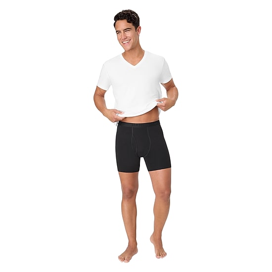 Hanes® Ultimate Men’s Underwear 3-Pack ComfortBlend® Boxer Briefs Underwear, Moisture-Wicking Ubbbb3
