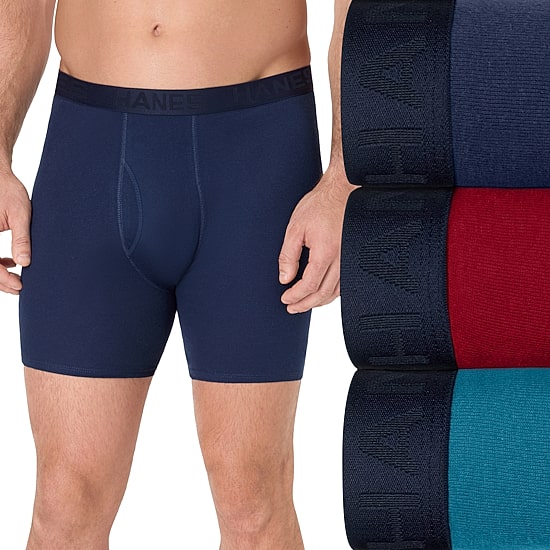 Hanes® Ultimate Big & Tall Men’s Underwear 3-Pack ComfortSoft® Boxer Briefs Underwear 7703b3