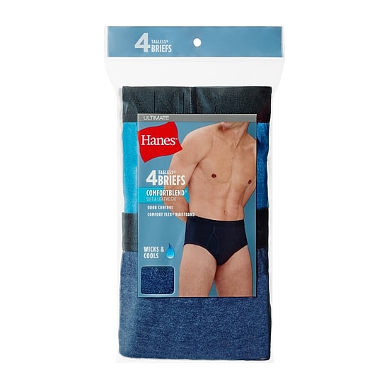 Hanes® Ultimate Men’s Underwear 4-Pack ComfortBlend® Briefs Underwear Ubbfc4