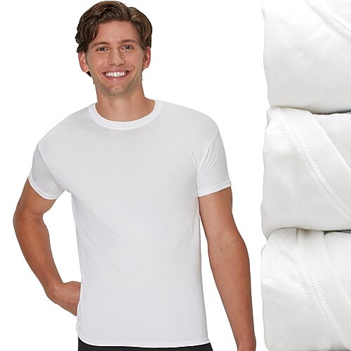Hanes Ultimate Men's 3-pack Comfortblend T-shirt Undershirts In White