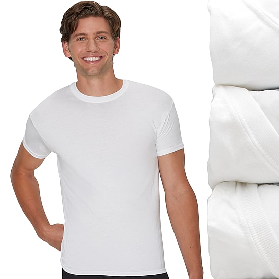 Hanes® Ultimate Men's 3-Pack ComfortBlend® T-Shirt Undershirts