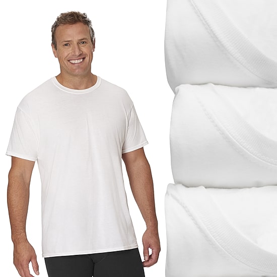 Hanes® Men's Big & Tall Ultimate 3-Pack ComfortSoft® Crewneck T-Shirts Undershirts 787BM3