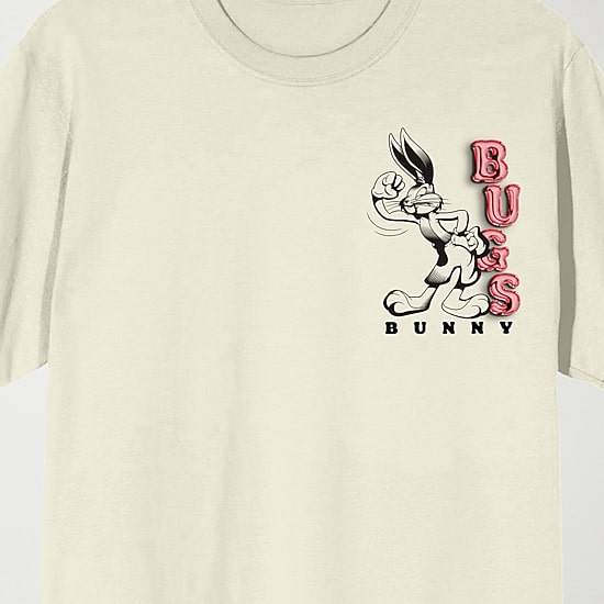 Novelty Mens Crew Neck Short Sleeve Relaxed Fit Looney Tunes Graphic T-Shirt