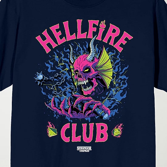Novelty Mens Crew Neck Short Sleeve Relaxed Fit Stranger Things Graphic T-Shirt