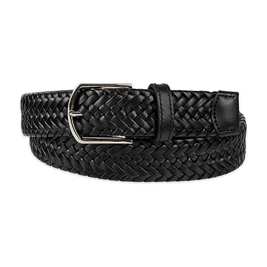 Haggar Leather 35mm Lace Mens Belt