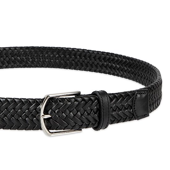 Haggar Leather 35mm Lace Mens Belt