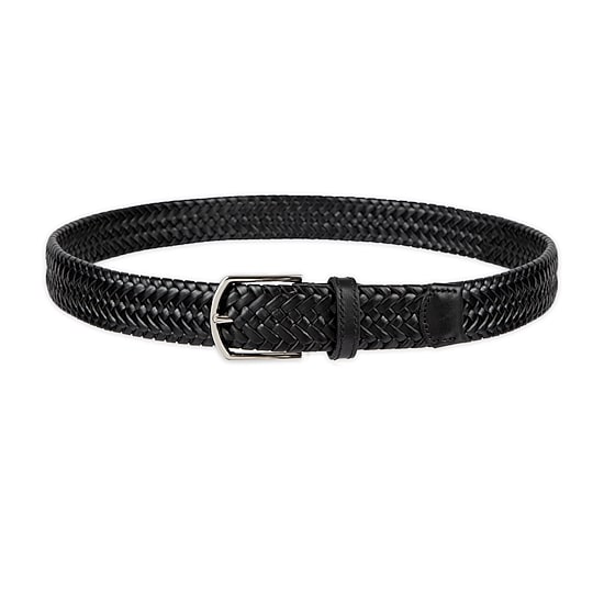 Haggar Leather 35mm Lace Mens Belt