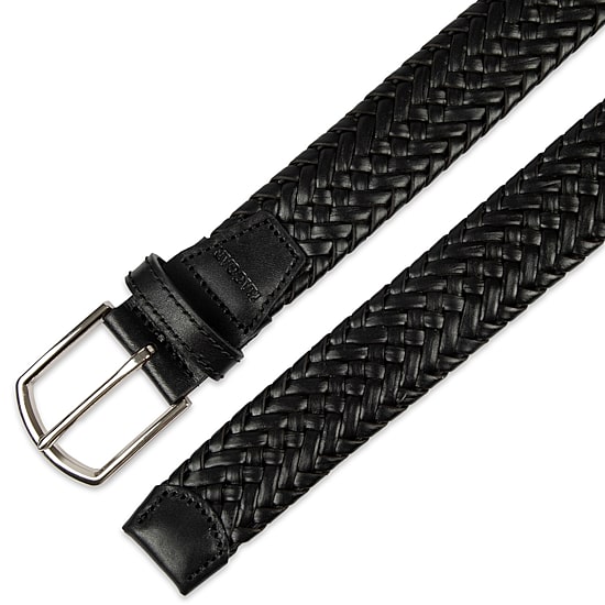 Haggar Leather 35mm Lace Mens Belt