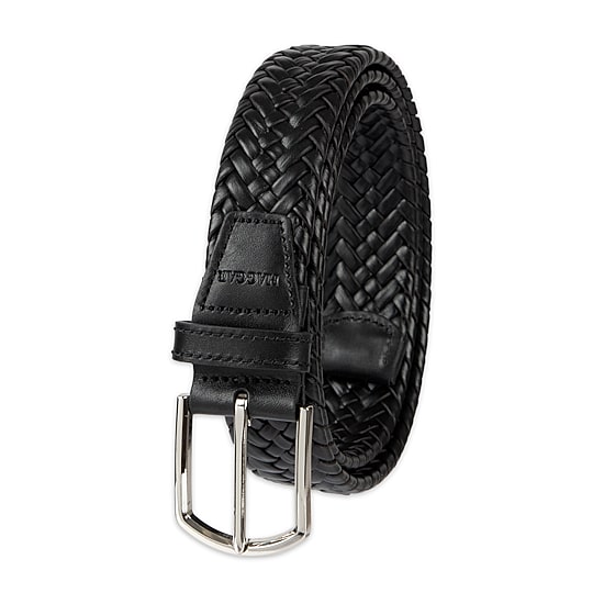 Haggar Leather 35mm Lace Mens Belt