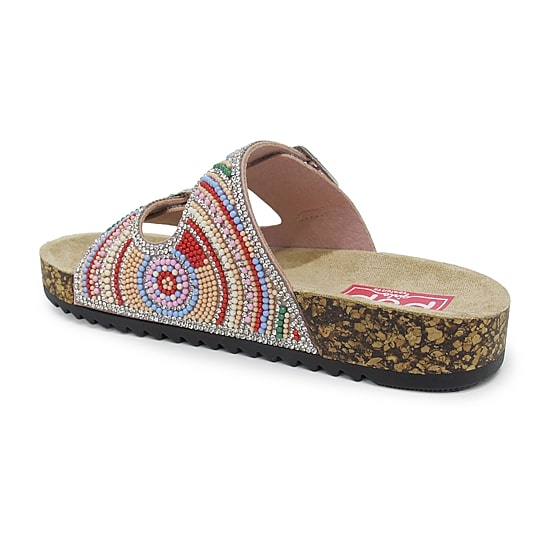 Pop Reema Little & Big Kid Girls Adjustable Strap Footbed Sandals