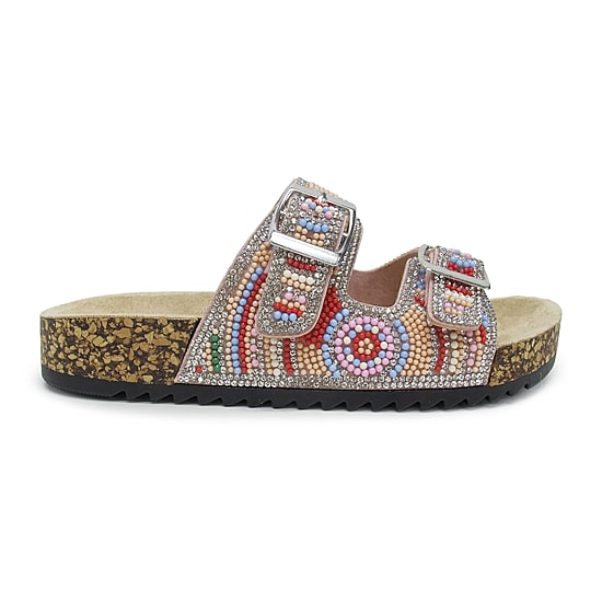 Pop Reema Little & Big Kid Girls Adjustable Strap Footbed Sandals