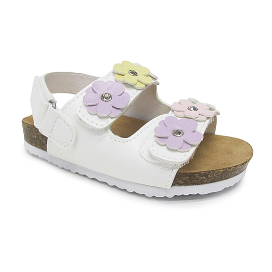 Pop Zazani Toddler Girls Adjustable Strap Footbed Sandals