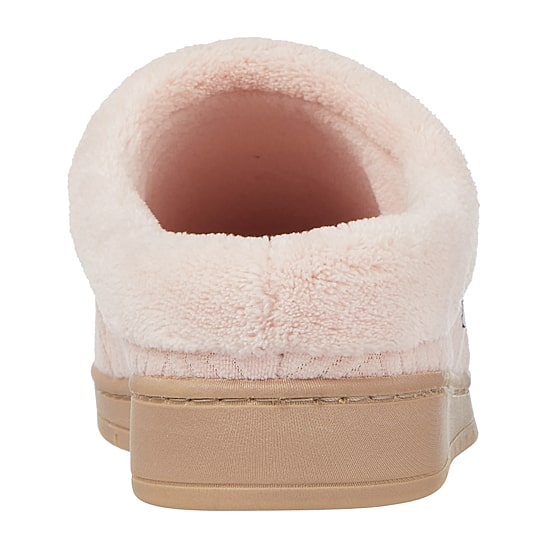 Isotoner Hoodback Womens Memory Foam Slip-On Slippers
