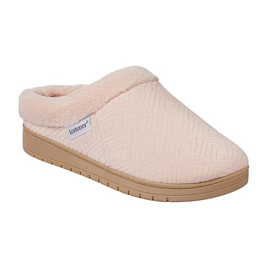 Isotoner Hoodback Womens Memory Foam Slip-On Slippers