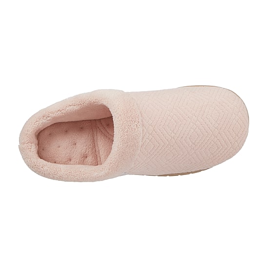 Isotoner Hoodback Womens Memory Foam Slip-On Slippers