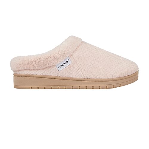 Isotoner Womens Memory Foam Slip-on Slippers In Pink