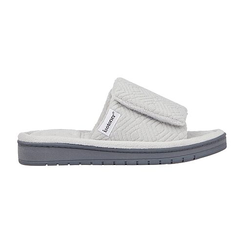 Isotoner Womens Memory Foam Slip-on Slippers In Gray