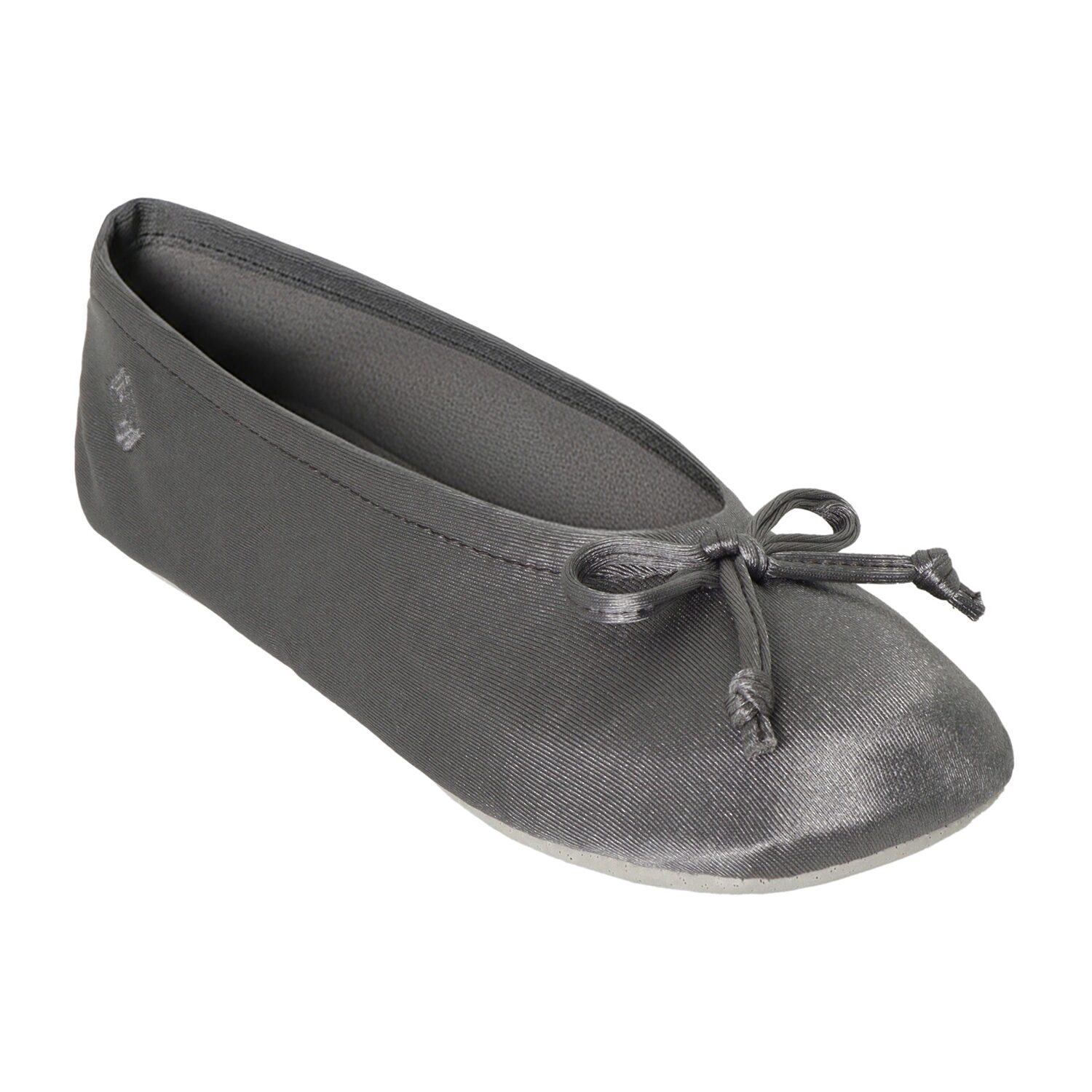 Isotoner Satin Womens Ballerina Slippers