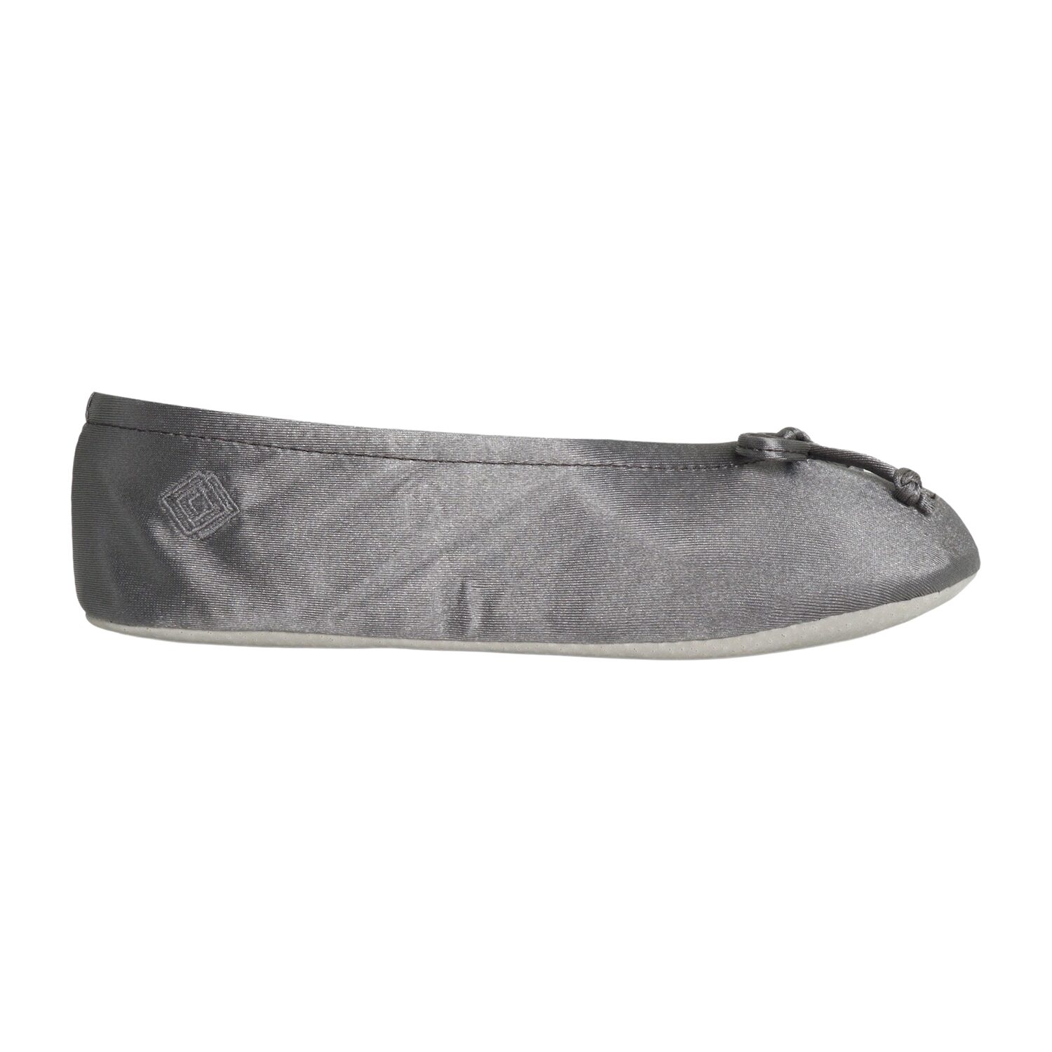 Isotoner Satin Womens Ballerina Slippers
