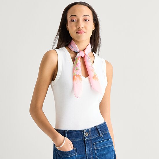 Collection Xiix Boho Bloom Floral Square Scarf