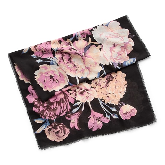 Collection Xiix Painterly Floral Oblong Scarf