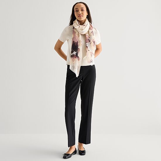 Collection Xiix Inky Floral Floral Oblong Scarf