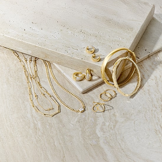 Gold Addiction Womens 10K Gold Bangle Bracelet