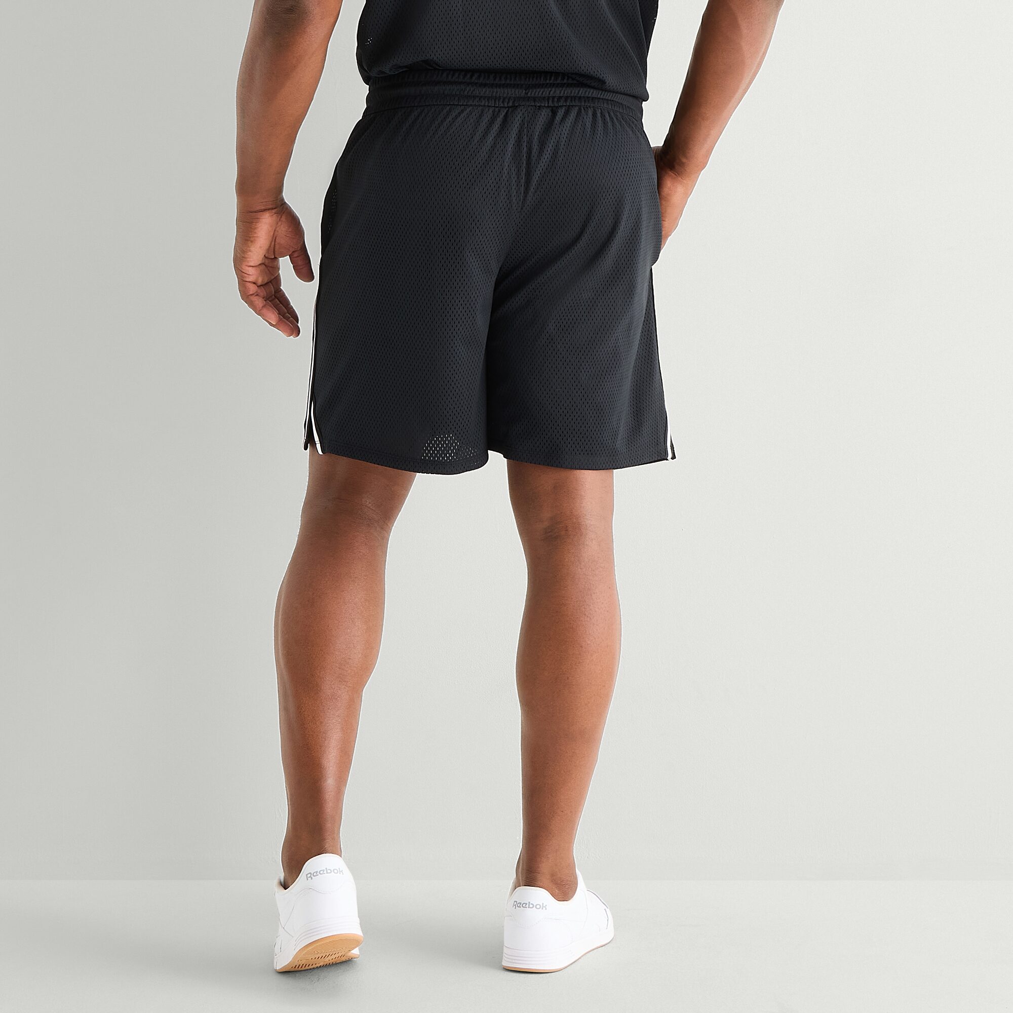 Shaquille O'Neal XLG™ Active Taped Mens 8" Mid Rise Big and Tall Moisture Wicking Workout Shorts