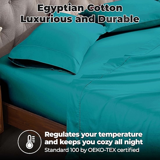 SUPERIOR® Egyptian Cotton Durable Soft 400tc Deep Pocket Sheet Set