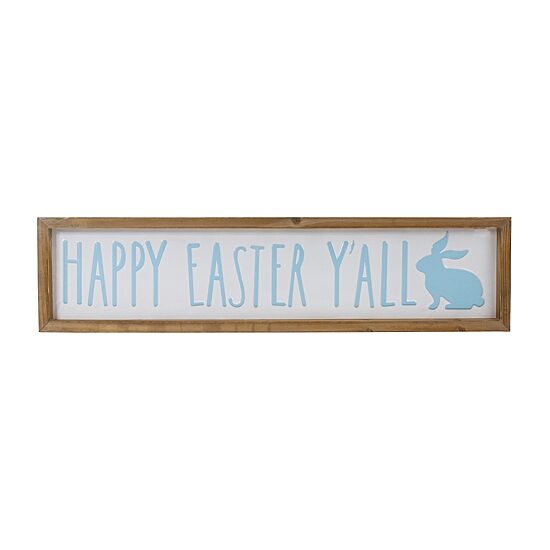 Northlight 26" Wooden Framed Happy Eastery'All Wall Sign