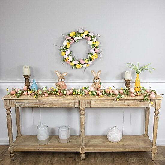 Northlight 6ft Eggs And Flower Buds Artificial Easter Indoor Garland