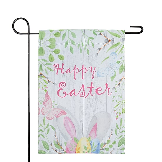 Northlight 13" Happy Bunny Ears Garden Flag