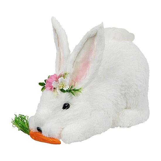 Northlight 9" Rabbit With Carrot Easter Figurine