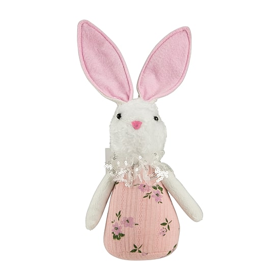 Northlight 11" Spring Floral Bunny Easter Figurine