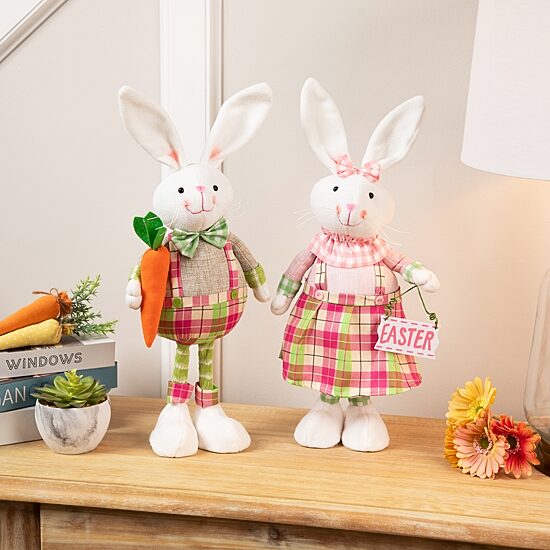 Northlight 19" Bunny Rabbit With Spring Easter Figurine