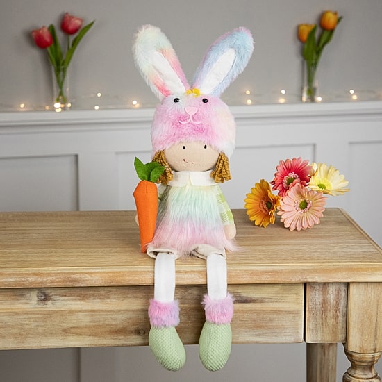 Northlight 23" Girl With Dangling Legs Easter Figurine