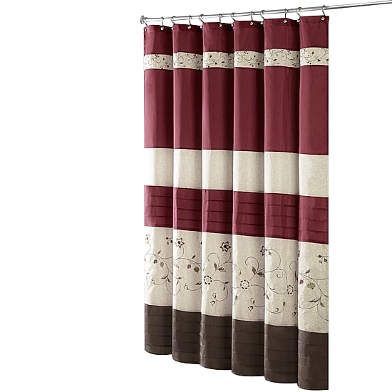 Madison Park Belle Embroidered Shower Curtain