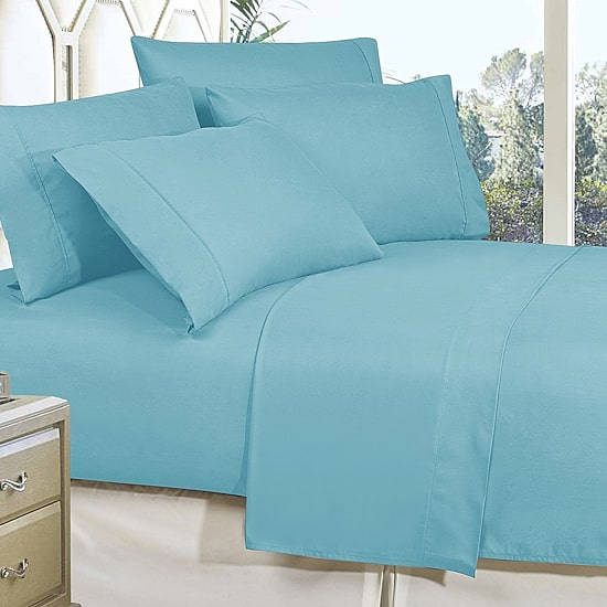 Elegant Comfort Wrinkle Free Silky Soft Bed Sheet Set with 16 inch Deep Pocket