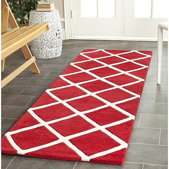 Safavieh Jayma Geometric Hand Tufted Wool Indoor Runner