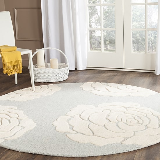 Safavieh Dacre Floral Wool Indoor Round Area Rug