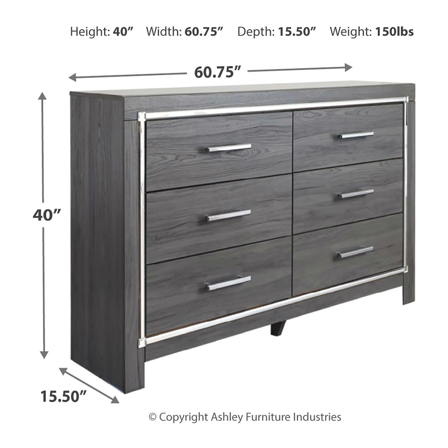 Signature Design by Ashley® Loren 6-Drawer Dresser
