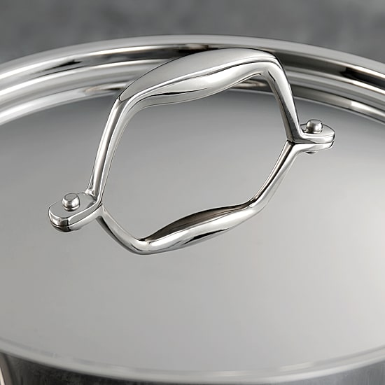 Tramontina Gourmet Tri-Ply Clad 18/10 Stainless Steel Induction-Ready Braiser with Lid