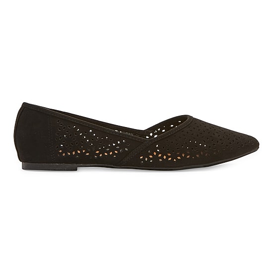 Arizona Jean Co Julian Womens Pointed Closed Toe Ballet Flats
