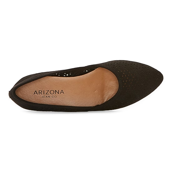 Arizona Jean Co Julian Womens Pointed Closed Toe Ballet Flats