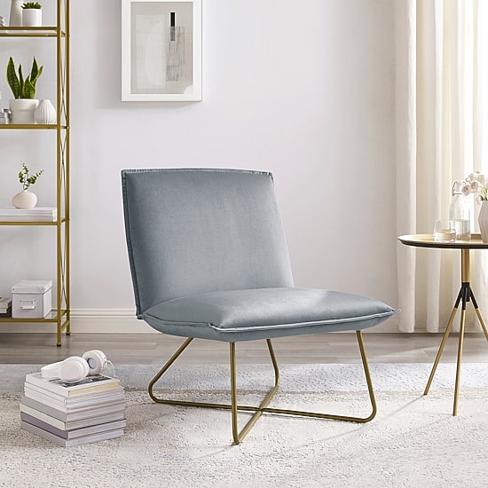 Linon Kincaid Armless Slipper Chair