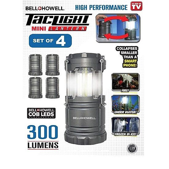 Bell + Howell Ultra Bright Taclight Mini Lanterns - 4 Pack