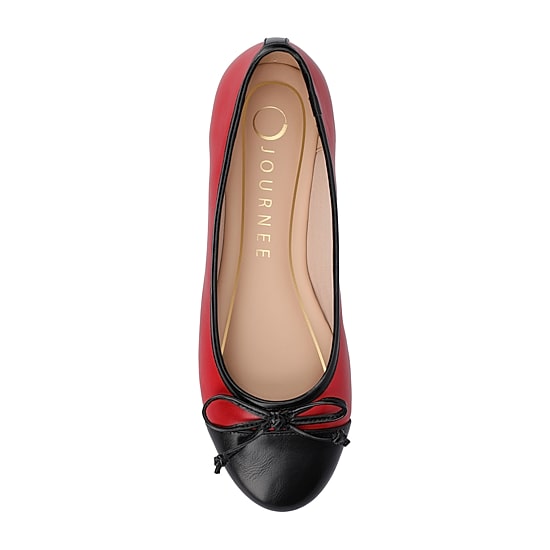 Journee Collection Kaiah Womens Cap Closed Toe Ballet Flats